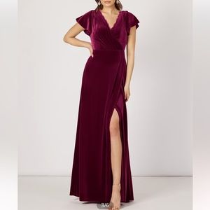 Azazie Bellamy Velvet dress